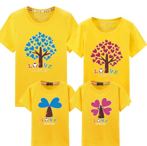 全品2点送料無料　親子ペアTシャツ　ママ　パパ　子供　短袖 親子お揃い　メンズTシャツ レディース　姉妹 トップス おそろい親子服 兄弟 姉妹 ビーチ ペアルック　誕生日プレゼント　子供　キッズ　旅行 セットアップ 日常服 可愛い トップス