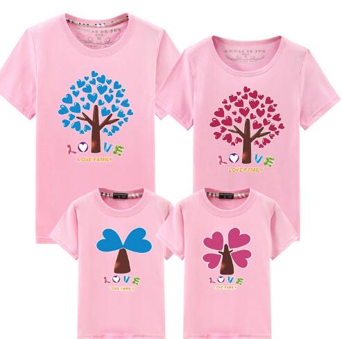 全品2点送料無料　親子ペアTシャツ　ママ　パパ　子供　短袖 親子お揃い　メンズTシャツ レディース　姉妹 トップス おそろい親子服 兄弟 姉妹 ビーチ ペアルック　誕生日プレゼント　子供　キッズ　旅行 セットアップ 日常服 可愛い トップス