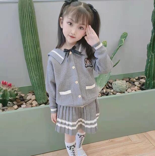 スクール 学生服 卒業式 スーツ 学生 スカートスーツセット 入学式スーツ 子供 セーラー服 長袖 ニットセーター キッズ 卒業式 2点セット 女子学生制服 上下セット フォーマル ジュニア ダンス 演出服 子ども服 通園 演出 舞台服 文化祭 学園祭 子供写真撮影