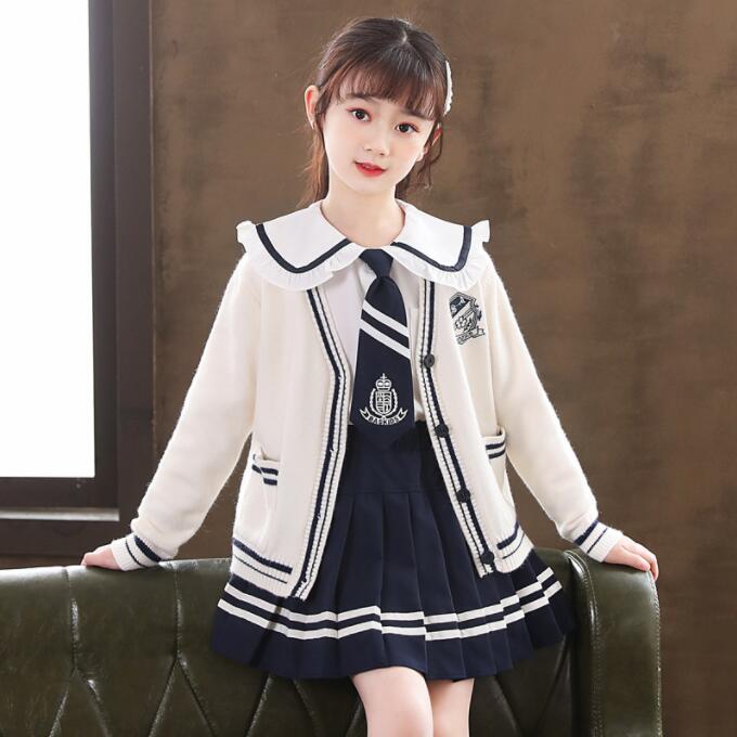 スクール 学生服 卒業式 スーツ 学生 スカートスーツ カジュアルスーツセット 入学式スーツ 子供 セーラー服 スカートスーツ セット 長袖 子供 セーラー服 キッズ 卒業式 3点セット 女子学生制…