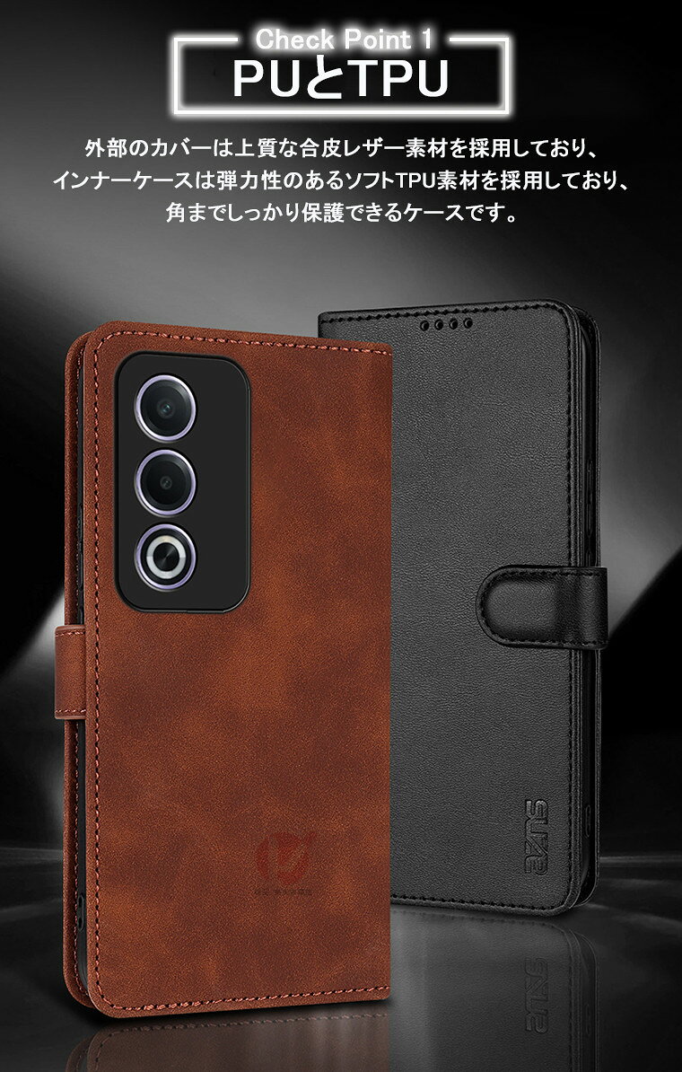 OPPO A5 5G ケース 財布型 OPPO...の紹介画像2