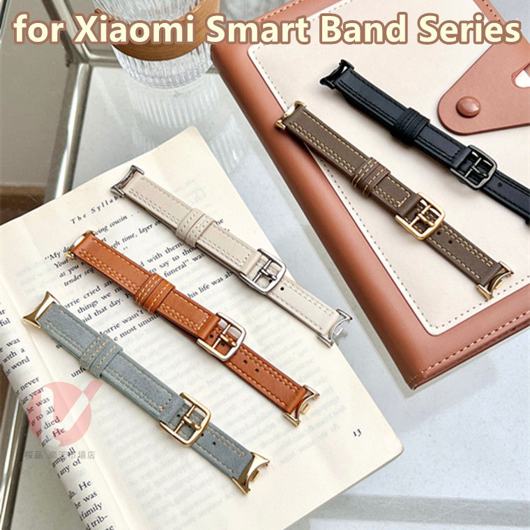 Xiaomi Smart Band 9/8 Pro バンド 交換用 本革 Xiaomi Smart Band 9/8 交換 ストラップ シャオミスマートバンド 交換ベルト xiaomi smart band 9 8 pro 柔軟 クラッシック交換用バンド 通気 替えベルト xiaomi smart band 9 pro 交換用 着替え バンド 牛革 腕時計 送料無料