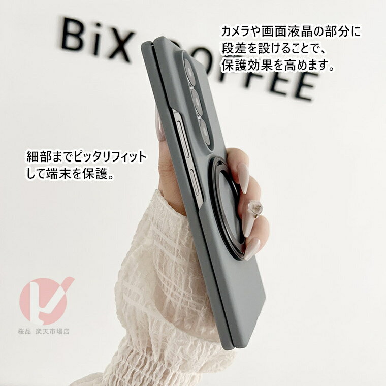 Galaxy Z Fold7 ケース リングホルダー付 galaxy z fold7 ケース 車載用 Galaxy Z Fold7 ケース ギャラクシーゼットフォールド7 ケース GALAXY Z FOLD7 純色 耐衝撃 galaxy z fold7 カバー ワイヤレス対応 Galaxy Z Fold7 SC-56F スマホケース 背面 韓国 シンプル 送料無料