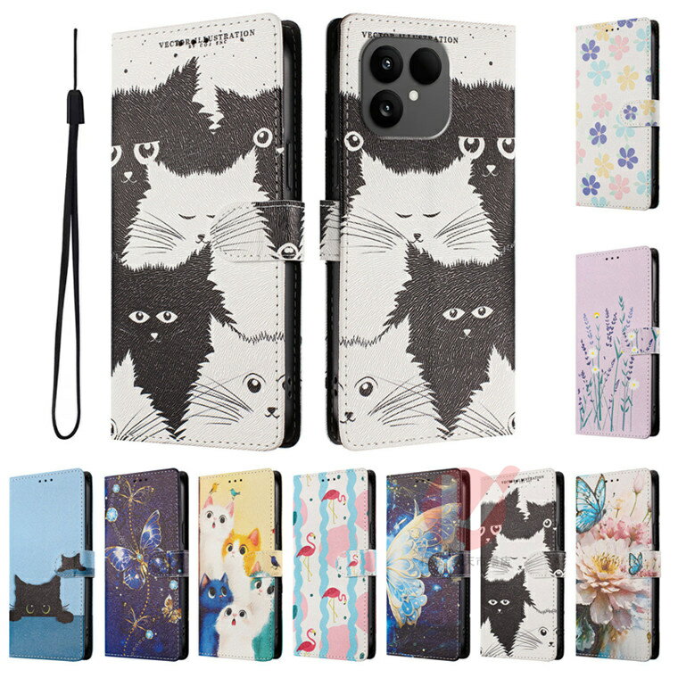 樂天商城 - Fairphone 6 ケース 手帳型 Fairphone 6 カバー FAIRPHONE 6 ケース fairphone 6 ケース フェアフォン6 カバー fairphone 6 ケース 可愛い柄 耐衝撃 fairphone 6 スタンド fairphone 6 カード収納 fairphone 6 ケース ねこ 花柄 ストラップ穴 高質量 革 磁気内蔵 送料無料