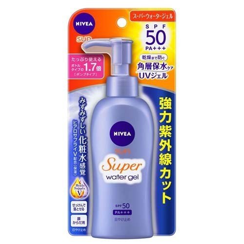 【花王】ニベアサン ウォータージェル SPF50 PA+++ ポンプ 140g日焼け止め 顔用 サ...