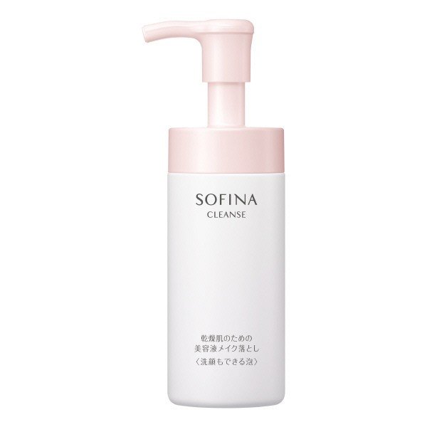 【花王】ソフィーナ 乾燥肌のための美容液メイク落とし　洗顔もできる泡　150ml お取り寄せのため、入荷に10日ほどかかる場合があります。 1