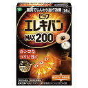 【お得な2個セットはこちら】 【お得な3個セットはこちら】 【お得な4個セットはこちら】 【お得な5個セットはこちら】 ※ヤマト運輸のネコポスでのお届けで、ポスト投函となります。 他の商品と同梱で商品の厚みが2.5cm以上になる場合は宅急便での配送となります。また配送時に発生する外箱のつぶれ等に関しまして返品返金対応できかねますこと、ご了承の上ご購入お願いいたします。 ▼パッケージデザイン等は予告なく変更されることがあります。　 ■商品説明 ●コリのある部位に貼ってじんわりほぐす、小さな円形状の磁気治療器です。 ●緊張や疲労が蓄積することによって起こるコリを、緊張をといてほぐします。 ●肌色で小さいので目立ちにくく、においません。また、貼ったままでも入浴できます。 ●永久磁石ですので、貼っている間効果は持続します。 ●伸縮性、透湿性にすぐれた肌にやさしいばんそうこうを使用しています。 ●よくコル方におすすめです。 ●磁束密度200ミリテスラ。 ■内容量 24粒 ■使用方法 ＜コリのポイントの見つけ方＞ 「少し痛い、気持ちいい」と感じたら、そこがコリのポイントです。 ＜貼り方の例＞ コリのポイントに貼ります。必要に応じてその両側や周囲に貼ると、より効果的です。(コリ具合によって2～5日を目安にご使用ください。) 【ピップ エレキバン MAX200の原材料】 バンソウコウ、磁石 ■使用上の注意 1.心臓ペースメーカー等植込型医用電子機器または脳脊髄液短絡術用圧可変式シャントなどの医用電気機器を使用している方は、誤作動を招くおそれがありますので使用しないでください。 2.医師の治療を受けている方や下記の方は必ず医師と相談の上ご使用ください。 (1)悪性腫瘍のある方 (2)心臓に障害のある方 (3)妊娠初期の不安定期または出産直後の方 (4)糖尿病などによる高度な抹消循環障害による知覚障害のある方 3.時計、磁気カード、フロッピーディスクなど磁気の影響を受けるものには近づけないでください。(データーを破壊する原因になります。) 4.機器は改造しないでください。 ■製造販売元 製造販売元：ピップ株式会社 お客様相談室：06-6945-4427 受付時間：10：00-17：00 ■商品区分 日本製・管理医療機器(医療機器認証番号：228AGBZX00091000) ■広告文責 株式会社佐々木薬品（06-6536-8300）