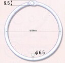 フックリング TN-6 6.5×100φ 5個入り白色 カードリング 文房具 プラスチック製 プラスチックリング 日本製 単語帳 メニュー カレンダー バインダー まとめる 開閉式 錆びない 環 輪 リング POPパーツ 店頭用