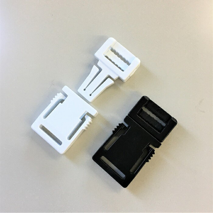 差し込みバックル18mm 5個入り 白色 18mm プラスチックバックル 鞄 紐 手作り 裁縫 リュック 子供 お稽..