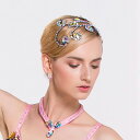 レディース ヘッドドレス ヘッドアクセサリー 髪飾り 上品 ゴージャス 豪華 イベント ワルツ タンゴ ルンバ ラテン衣装アクセサリー 社交ダンス用アクセサリー...