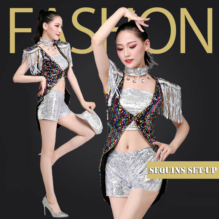 乐天商城 - ステージ衣装 ダンス衣装 スパンコール ヒップホップ ダンス衣装 キッズ ジュニア ダンス衣装 子供 ステージ衣装 発表会 ヒップホップ HIPHOP イベント衣装 コスプレ ダンス 売れ筋