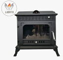 LUONTO ルオント 鋳鉄 薪ストーブ BH41-13KW(P) 135kg 暖房面積 25〜35坪 二次燃焼 北欧仕様 耐熱ガラス窓 多目的ストーブ