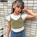 【日本製】キラキラビスチェセットT【メール便12】ショート丈/グリッター/短め/キュート/ラメ/へそだし キッズ/ジュニア/ガールズ/女の子 ダンス/ヒップホップ ダンスウェア/衣装 オルチャン/韓国