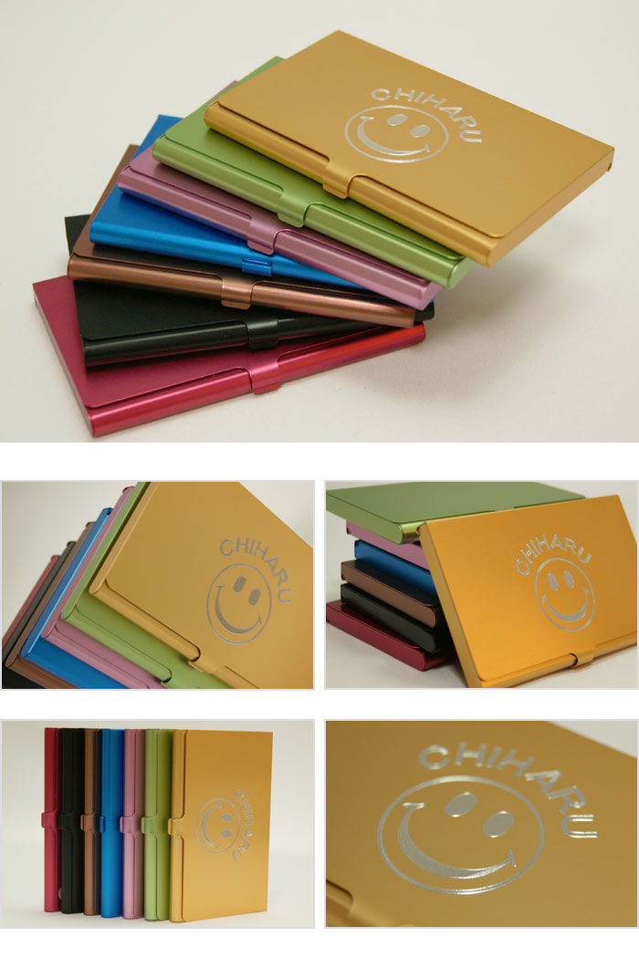 名入れ アルミ名刺入れ 名入れ アルミ 名刺入れ スマイリー|メンズ レディース カードケース 誕生日プレゼント 記念日 就職祝い 女性 ギフト 贈り物 プレゼント 雑貨 プチギフト 誕生日 退職祝い 卒業祝い 入学祝い バレンタイン格安通販　バレンタイン　人気　ランキング