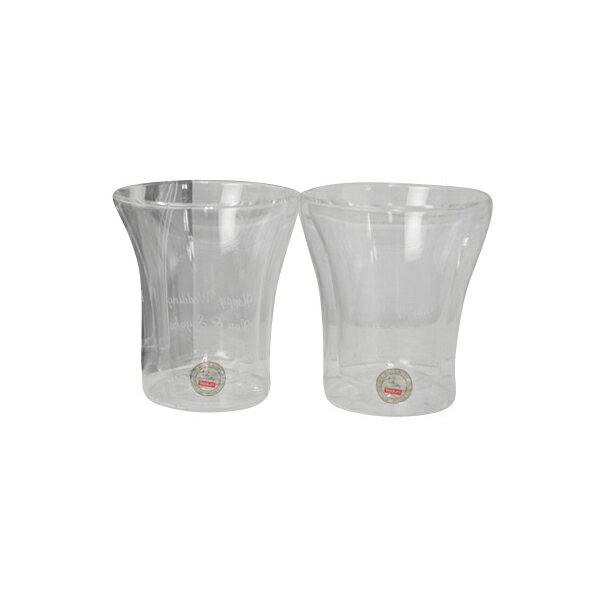 【バレンタイン企画P10倍】名入れ グラス ペア ペアグラス ボダム ダブルウォールグラス bodum ASSAM アッサム ペア 200ml 結婚祝い 結婚記念日 還暦祝い 誕生日 贈り物 ギフト 名前入り 引き出物 ネーム 誕生日プレゼント 新婚 両親 ペアギフト カップル 記念日 結婚