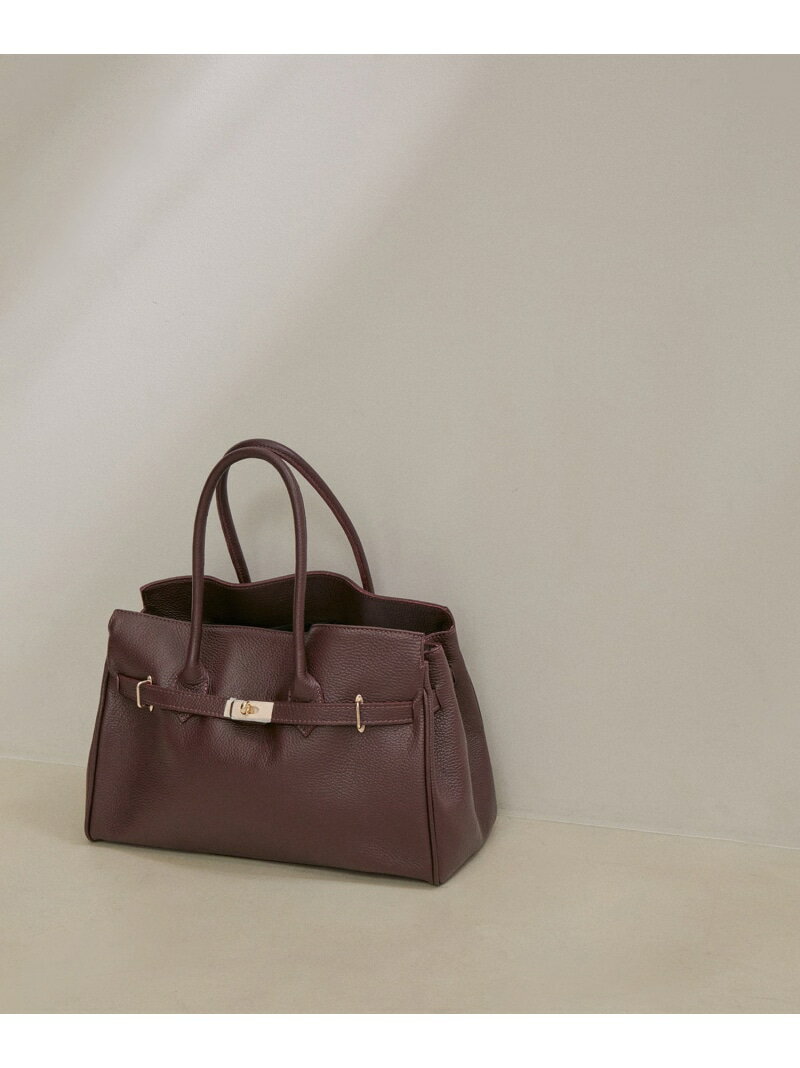 【AULENTTI(オーレンティ)】フラップハンドバッグ SALON adam et rope' サロン アダム エ ロペ バッグ ハンドバッグ レッド【送料無料】[Rakuten Fashion]