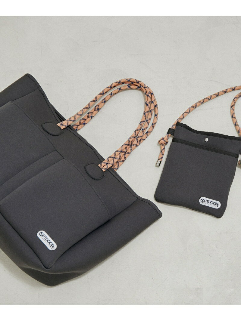 【WEB限定】【OUTDOOR PRODUCTS for SALON】MATCHING tote SALON adam et rope' サロン アダム エ ロペ バッグ トートバッグ ブラック ホワイト【送料無料】[Rakuten Fashion]