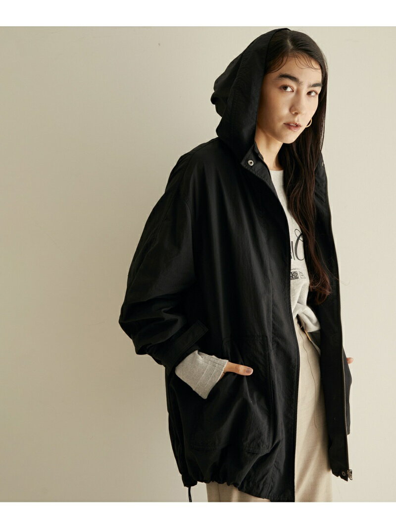 【SALE／50%OFF】【洗える】エクレールリサイクルナイロン / マウンテンパーカー SALON adam et rope' サロン アダム エ ロペ ジャケット・アウター マウンテンパーカー カーキグリーン ブラック【RBA_E】【送料無料】[Rakuten Fashion]