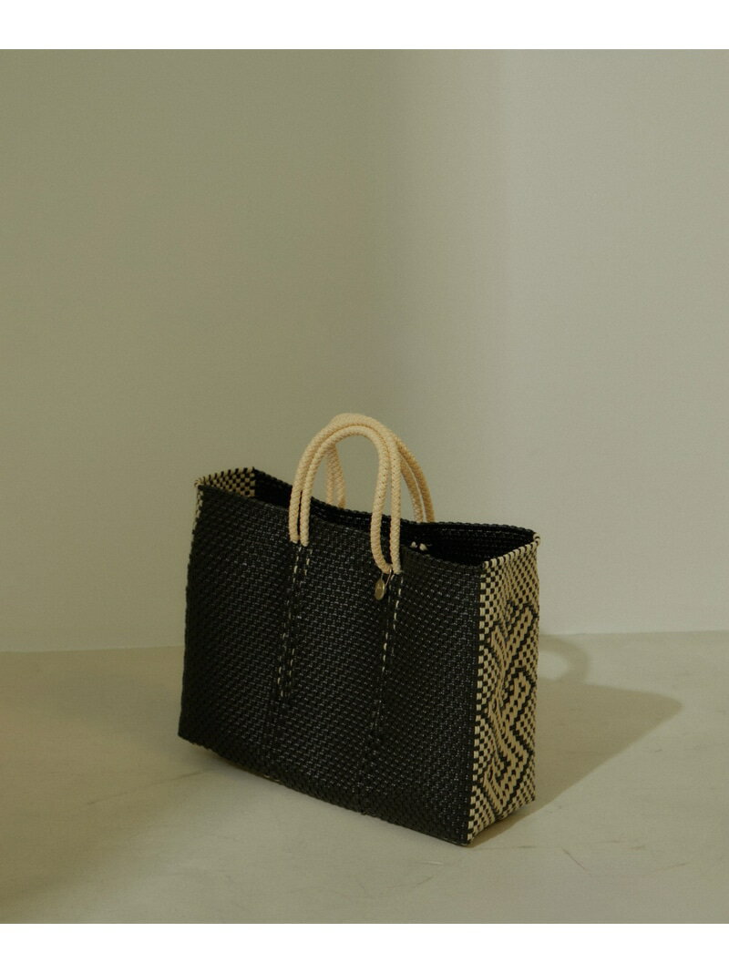 【Letra for SALON】別注FLOR SHORT STYLE S SALON adam et rope' サロン アダム エ ロペ バッグ かごバッグ ホワイト ブラック【送料無料】[Rakuten Fashion]