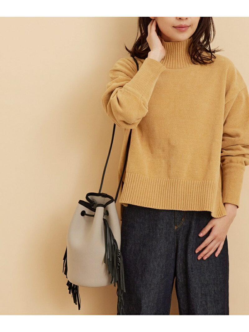 【SALE／40%OFF】【YAHKI】FRINGE BAG SALON adam et rope' サロン アダム エ ロペ バッグ ショルダーバッグ ブラック グレー【RBA_E】【送料無料】[Rakuten Fashion]