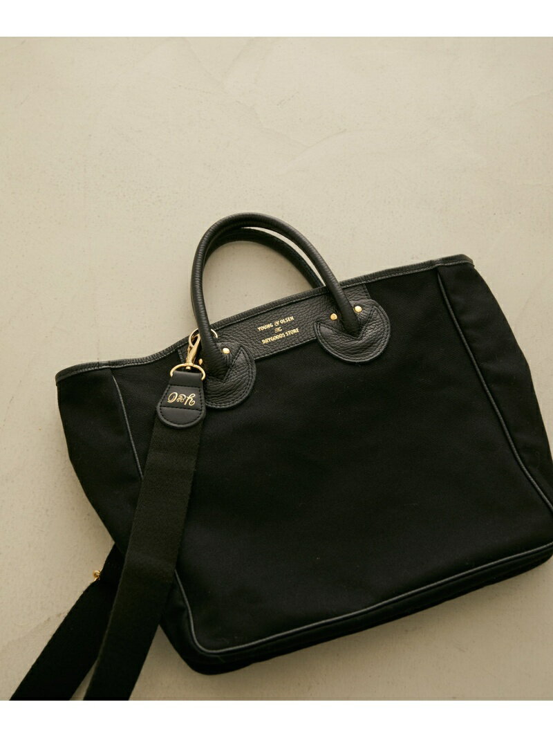 【WEB限定・追加】【YOUNG&OLSEN for SALON】2WAYキャンバスショルダーバッグ SALON adam et rope' サロン アダム エ ロペ バッグ トートバッグ ブラウン ブラック【送料無料】[Rakuten Fashion]