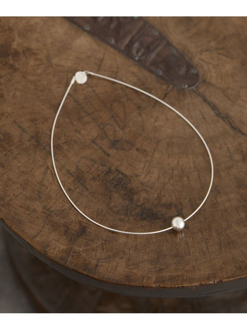 【ERICKA NICOLAS BEGAY】シルバーボールチョーカー Shiny1粒/40cm SALON adam et rope' サロン アダム エ ロペ...