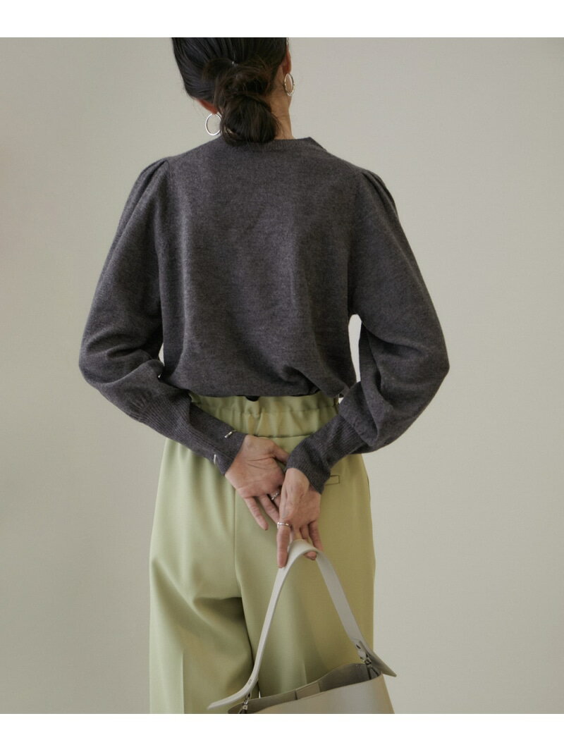 【SALE／20%OFF】【WEB限定】ボリュームスリーブメランンジニットプルオーバー【洗える】 SALON adam et rope' サロン アダム エ ロペ トップス ニット ブルー ベージュ グレー【RBA_E】【送料無料】[Rakuten Fashion]