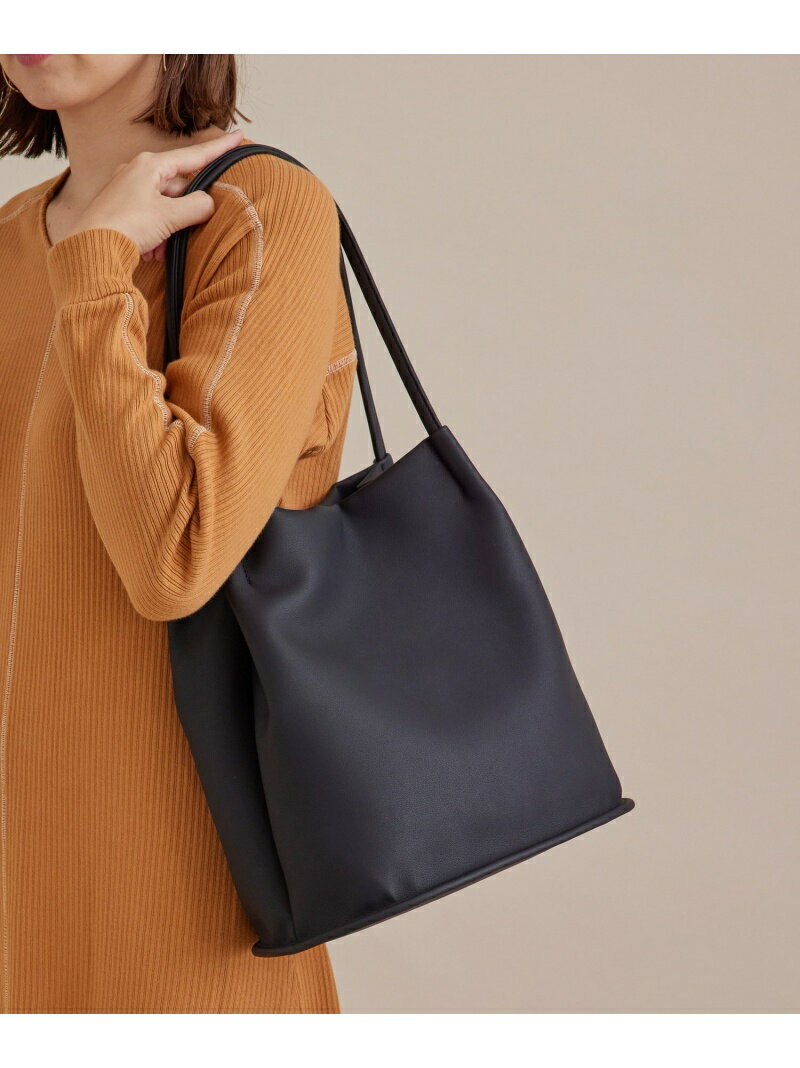 【SALE／40%OFF】ソフトフェイクレザーバケットトート SALON adam et rope' サロン アダム エ ロペ バッグ トートバッグ ホワイト ブラック ベージュ【RBA_E】【送料無料】[Rakuten Fashion]