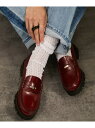 【HARUTA(ハルタ) for SALON】別注ガラスレザーローファー SALON adam et rope' サロン アダム エ ロペ シューズ・靴 ローフ...