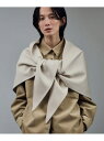 シャルムリバーストール SALON adam et rope' サロン アダム エ ロペ ファッション雑貨 マフラー・ストール・ネックウォーマー ホワイト グレ...