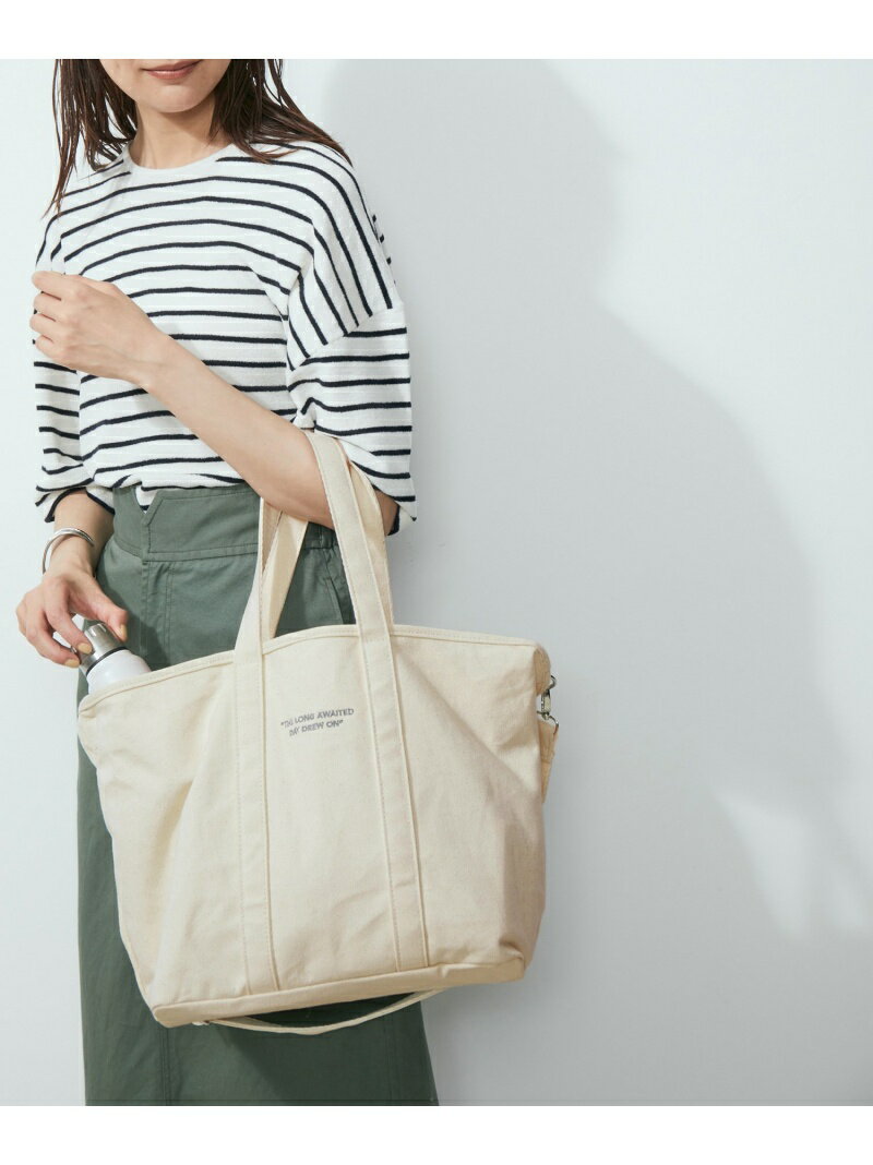 【WEB限定】【サステナブル】[軽量]2WAYトートバッグ ママバッグ/マザーズバッグ SALON adam et rope' サロン アダム エ ロペ バッグ トートバッグ ブラック ホワイト【送料無料】[Rakuten Fashion]