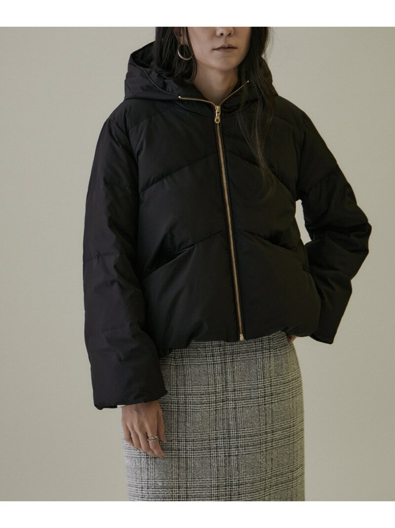 【SALE／30%OFF】【WEB限定】フード付きショートダウンジャケット SALON adam et rope' サロン アダム エ ロペ ジャケット・アウター ダウンジャケット・ダウンベスト ブラック ベージュ ホワイト【RBA_E】【送料無料】[Rakuten Fashion]