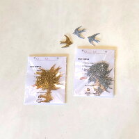 Madame,Mademoiselleアイロンシールスターキラキララメ幼稚園小学校ワッペンアップリケアイロンシートハンドメイド