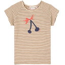 SALE 22SS bonpoint　ボンポワン キッズ　 女の子 ボーダーTシャツ　チェリーTシャツ　フィーユ