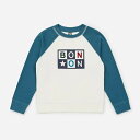 ボントン bonton キッズサイズ　ギャルソン　女の子　男の子　裏起毛　ロゴスウェット