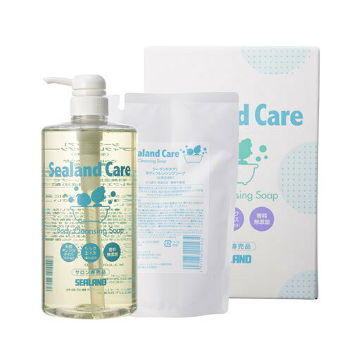 シーランドケア ボディーソープ セット 1000ml ポンプ & 400ml詰替 箱入り sealand care