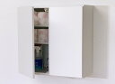 プッシュ扉の吊戸棚【縦型】 幅60L(奥行30)国産 完成品 送料無料洗面所収納・トイレ収納&洗濯機上の収納に