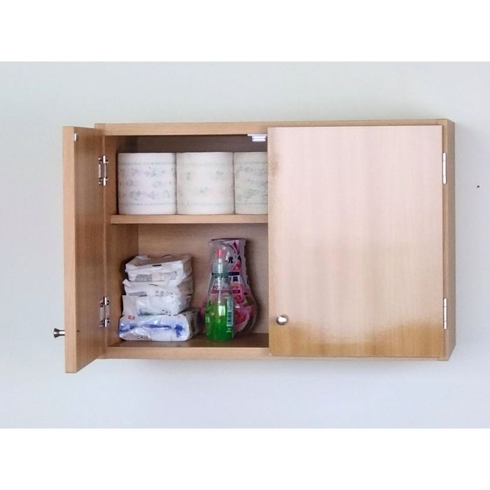 鏡面扉 吊り戸棚 幅60L(奥行30)吊戸棚 吊り棚 吊棚 洗面所収納 トイレ収納完成品 日本製 送料無料