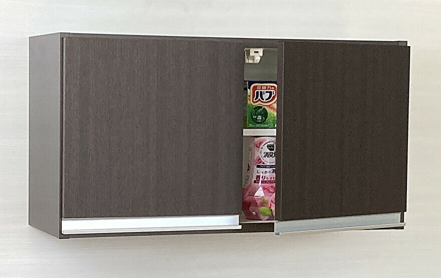 プレミアム吊戸棚 【横型】 幅75L(奥行30)国産 完成品 送料無料洗面所収納 トイレ収納に