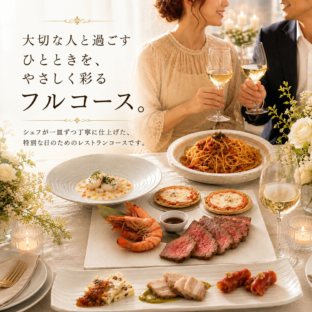 ディナー セット 「蘭」 冷凍 イタリアン フルコース 豪華 シェフ 手作り お取り寄せ ギフト 2人前 誕生日 記念日 洋風 惣菜 洋食 グルメ 贈答 取り寄せ 食品 パーティー 高級 オードブル 手作り レストラン 贈り物 お中元 中元 おせち salondelien20180830-10000010 サロン ド リアン〜絆〜 サンプル画像2