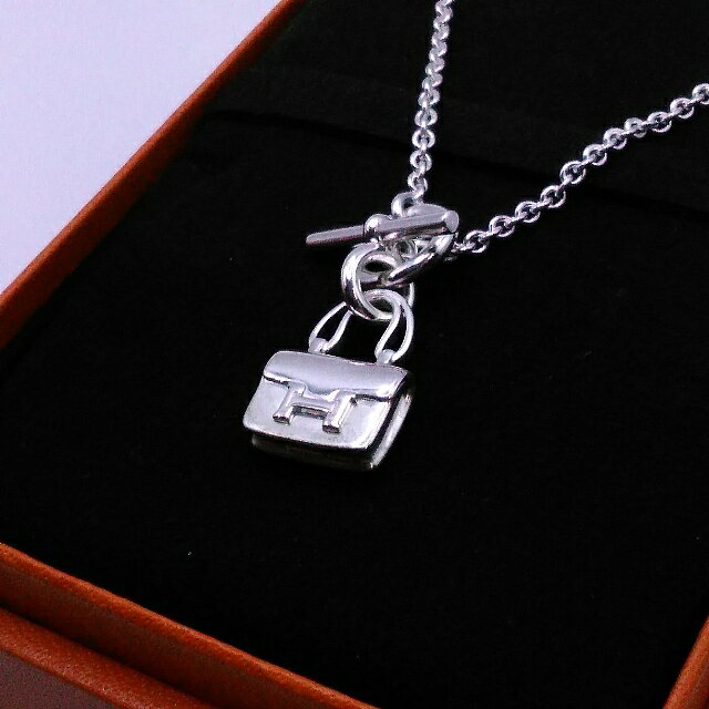 Rakuten - 【新品】パリ本店購入【今だけ値下げ！】大切な人へ!! 自分へのプレゼントに!! HERMES エルメス アミュレット コンスタンス ネックレス SV925 シルバー SV925 HERMES Necklace 