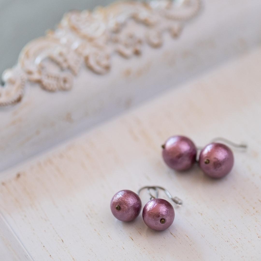 【残り僅か】 Kanami bijoux コットンパール 一粒 ピアス イヤリング おしゃれ か...