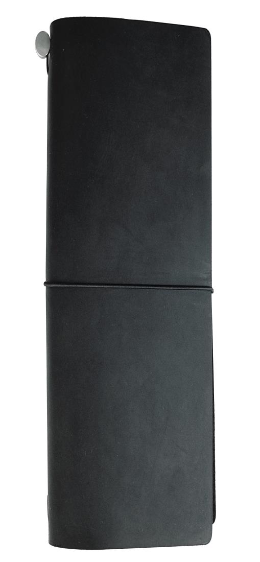 Collasaro レザーノート 本革 手帳 日記帳 レギュラーサイズ (ブラック)