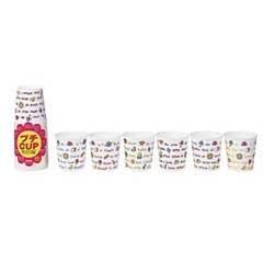 日本デキシー 紙コップ フレンズプチカップ 口径57×高さ57mm 100ml 24個 KHC243FD 国産