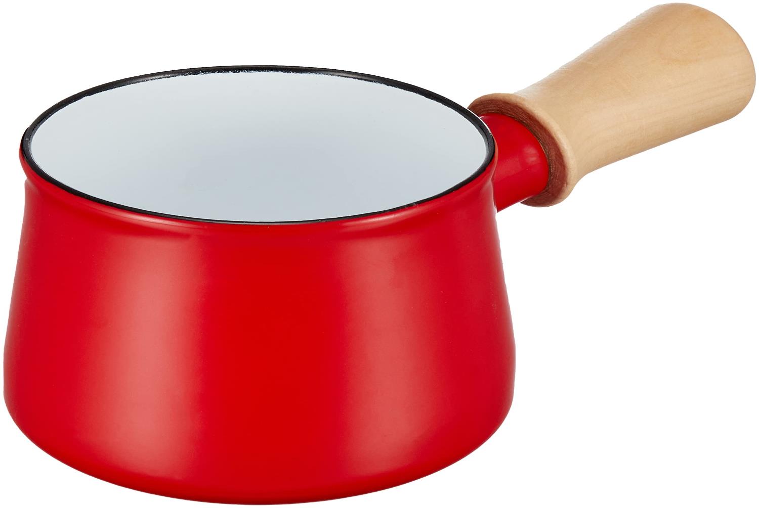 パール金属 ミルクパン 鍋 10cm ホーロー ほうろう 琺瑯 レッド プチっと HB-5065