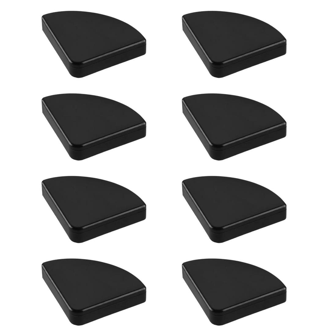 コーナーガード コーナークッション デスクコーナークッション 衝突コーナー ガード 机の角 カバー コーナー ガード 子供 ケガ防止 保育園 両面テープ 付き 家具の角を保護 テーブルガード 8点セット 扇形 ブラック