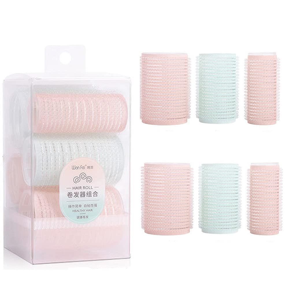 サムコス 手巻きカーラー ヘアローラーセット 6本セット 前髪 巻き髪用 髪に無害 家庭 サロン用 ヘアローラーセット DIY ヘアスタイル 使用簡単