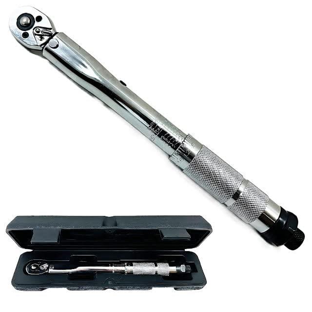 Longsafe トルクレンチ タイヤ交換 車 自転車 ロードバイク プリセット バイク 工具 ケース セット 5-2..