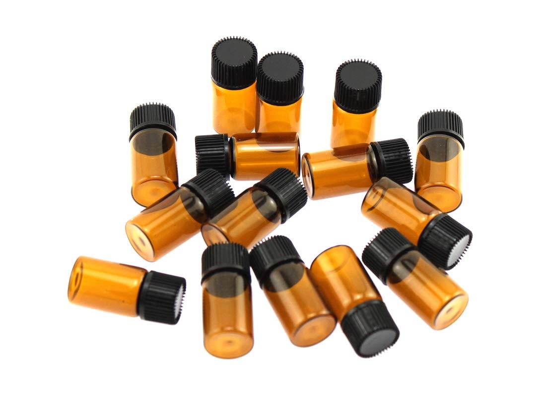 Olive-G アロマオイル エッセンシャルオイル 保存 小分け用 ガラスボトル 遮光タイプ 15本セット ブラウン