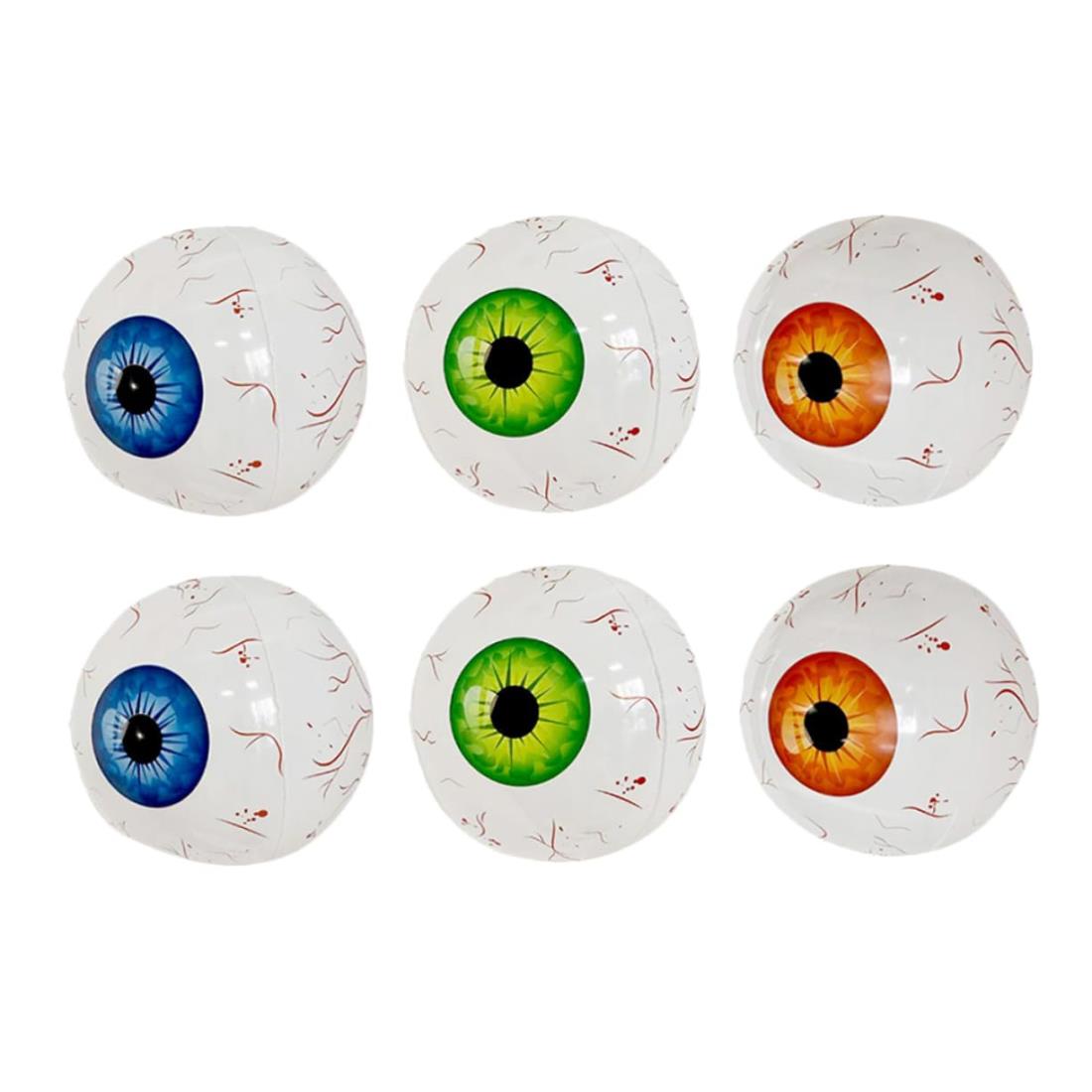 NUOLUX ハロウィン 目玉風船 6個セット アルミ箔バルーン 28cm 怖い ハロウィンパーティー 部屋 飾り 目玉怖い 手持ち風船 記念品 お化け屋敷 店内飾り 屋敷仮装パーティ アルミフィルム